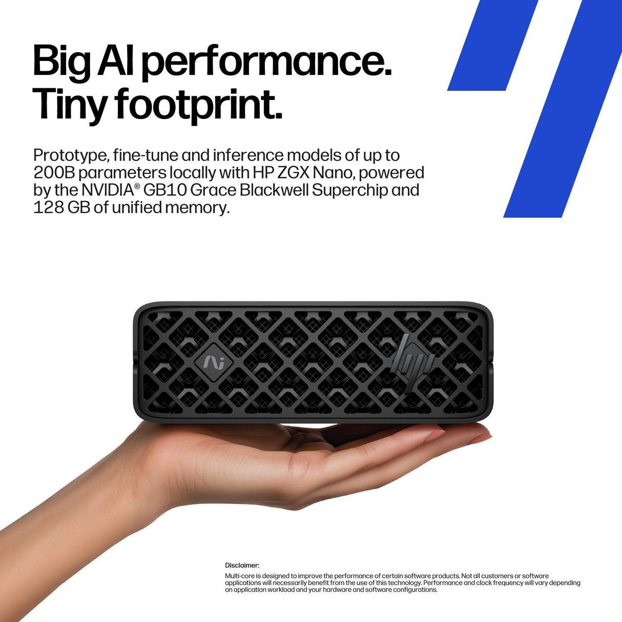 HP ZGX Nano G1n AI GB10 128 GB LPDDR5x-SDRAM 1 TB SSD Linux Mini PC Workstation AI Workstation, AI PC Black