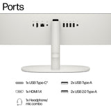 HP 22 -dg0007na Intel® Celeron® N100 54.5 cm (21.4") 1920 x 1080 pixels All-in-One PC 8 GB DDR5-SDRAM 128 GB Flash Windows 11 Home in S mode Wi-Fi 6 (802.11ax) White