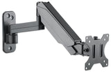 Manhattan Wall Mount for TV & Monitors (Spring Arm 3 pivots), For screens 17" to 32", VESA compatibility: 75x75mm and 100x100mm - check the dimensions of the four mounting holes on back of screen to ensure it fits, Max 8kg, Black, Bracket, Lifetime Warran