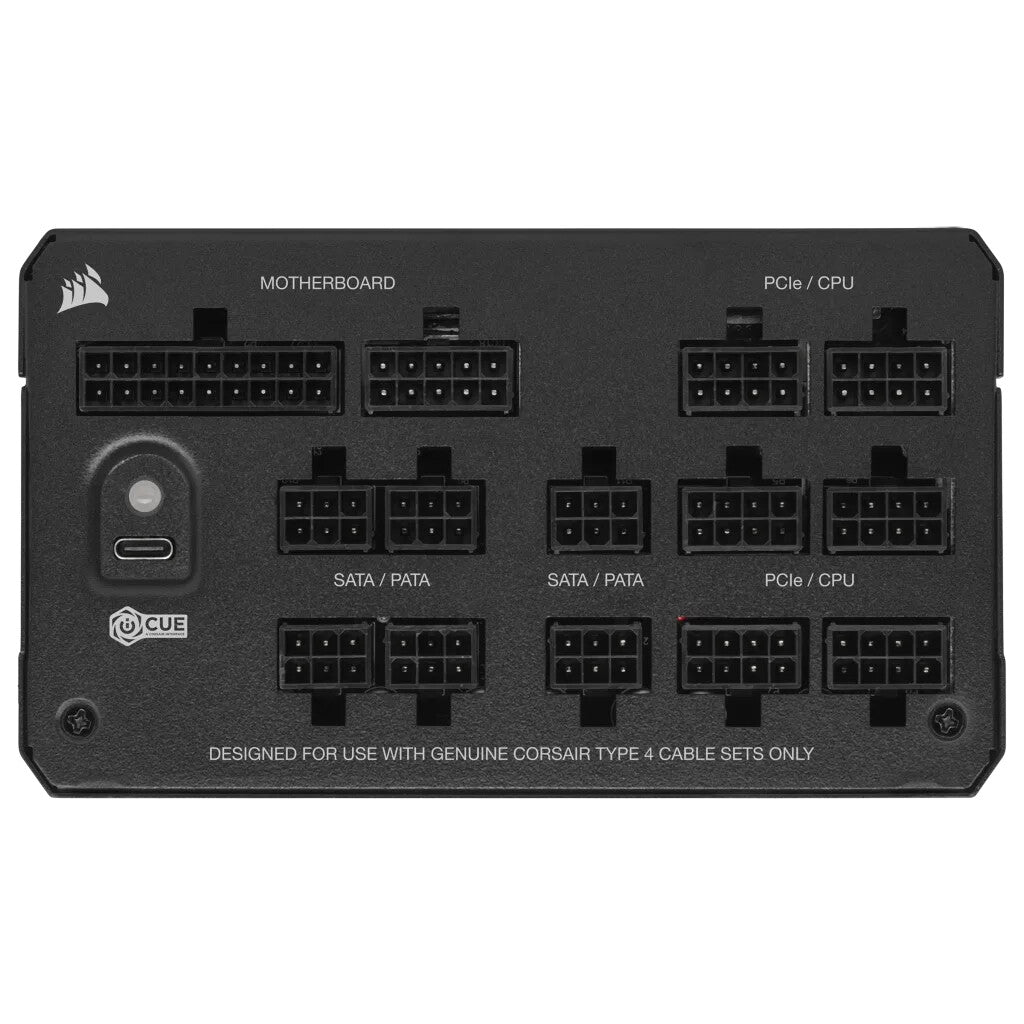 Bloc d'alimentation Corsair 1000 W HX1000i V2, ventilateur dynamique fluide, entièrement modulaire, bruit ultra faible, 80+ Platinum, ATX 3.0, PCIe 5.0
