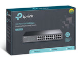 TP-LINK (TL-SF1024D) Commutateur de bureau/montage en rack non géré 10/100 à 24 ports, boîtier en acier