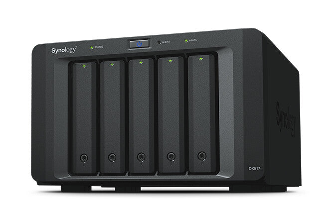 Synology DX517 disk array 20 TB Desktop Black