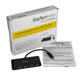 StarTech.com 4 Port USB C Hub with 4 USB Type-A Ports (USB 3.0 SuperSpeed 5Gbps) - 60W Power Delivery Passthrough Charging - USB 3.1 Gen 1/USB 3.2 Gen 1 Laptop Hub Adapter - MacBook, Dell~4 Port USB C Hub with 4 USB Type-A Ports (USB 3.0 SuperSpeed 5Gbps)