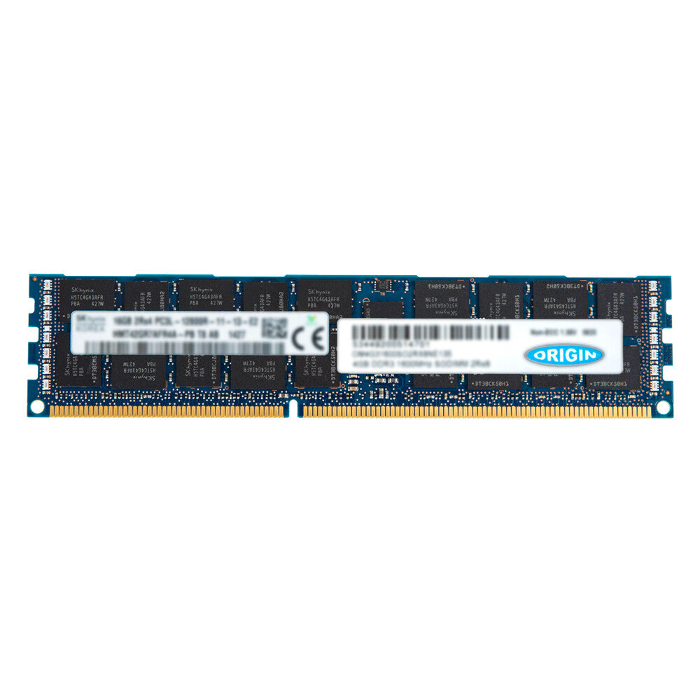 Origin Storage Origin 8GB (1x8GB) Dual Rank x4 PC3-10600 (DDR3-1333) Registered CAS-9 Memory Kit 8GB DDR3 1333MHz ECC memory module