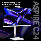 Acer Aspire C24D – 23.8" Full HD (1920×1080), Intel Core 5 320, 16GB LPDDR5, Windows 11 All‑in‑One Desktop