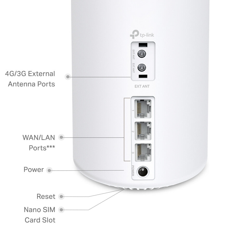 TP-Link 4G+ AX3000 Whole Home Mesh WiFi 6 Gateway