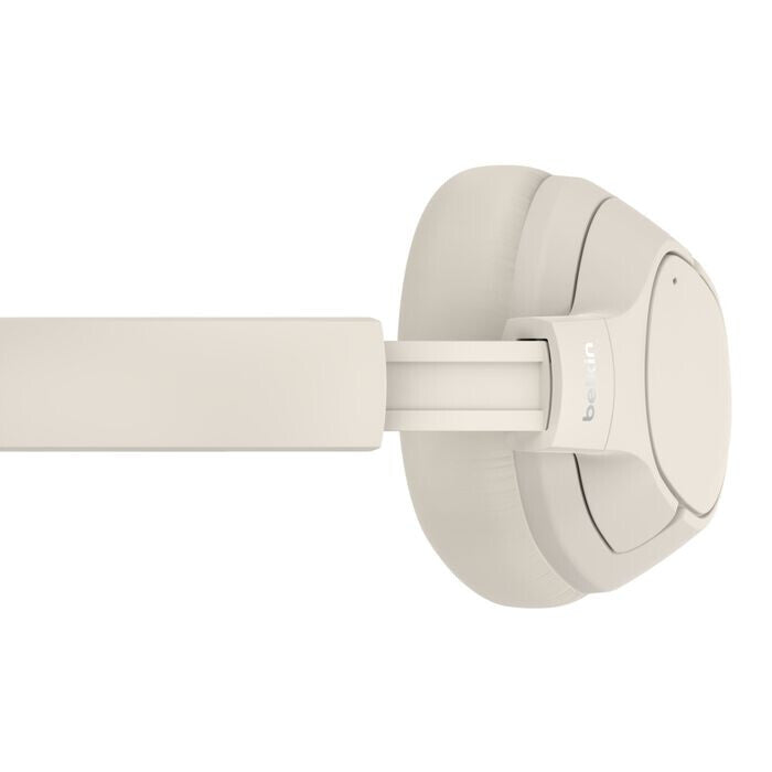 Belkin AUD008HQSA headphones/headset Wireless Head-band Calls/Music USB Type-C Bluetooth Sand