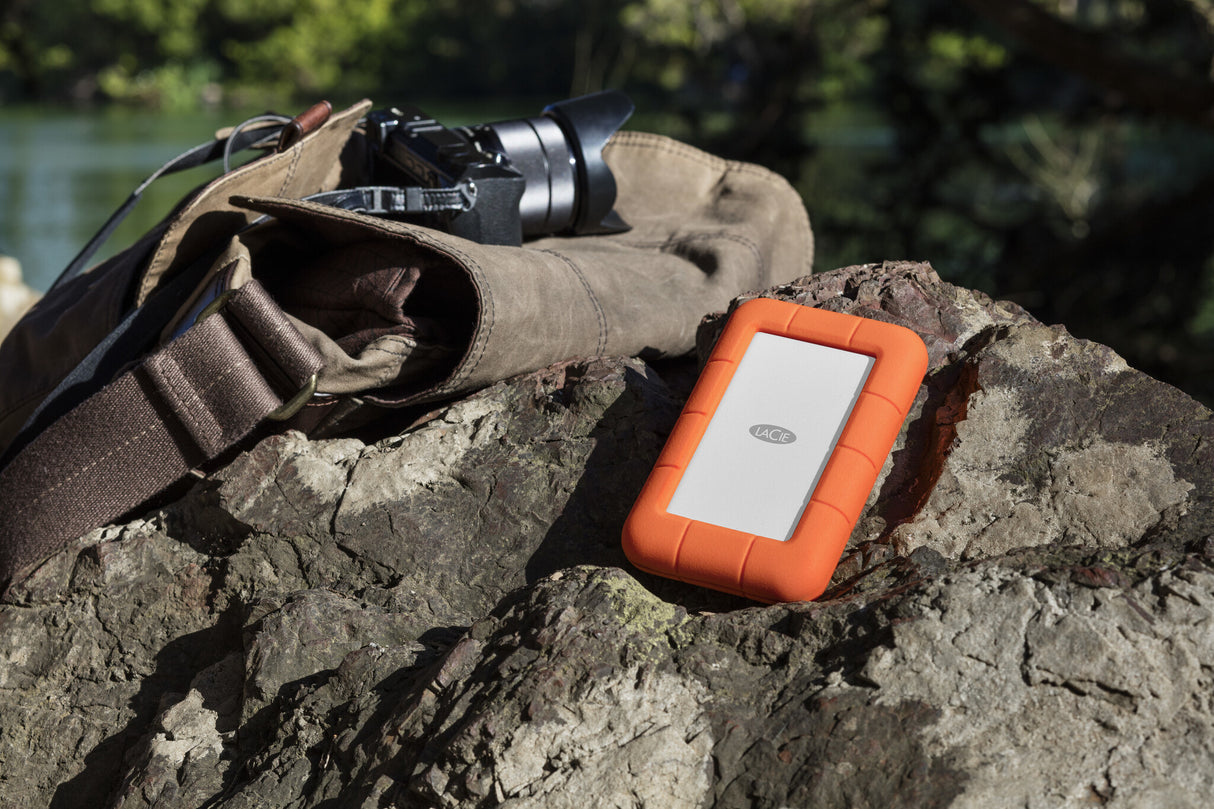 LaCie Rugged USB-C external hard drive 5 TB USB Type-C 3.2 Gen 1 (3.1 Gen 1) Grey, Yellow