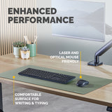 Fellowes Computer Desk Mat with Non-Slip Base Breyta Desk Mat with Antibacterial Protection Sage