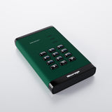 iStorage diskAshur³ HDD 1TB Green | Secure Portable Hard Drive | FIPS 140-3 Level 3 Complaint |Common Criteria EAL 5+ | PIN protected | AES-XTS 256-bit hardware encryption | GDPR, TAA Compliant | Dust/Water Resistant |