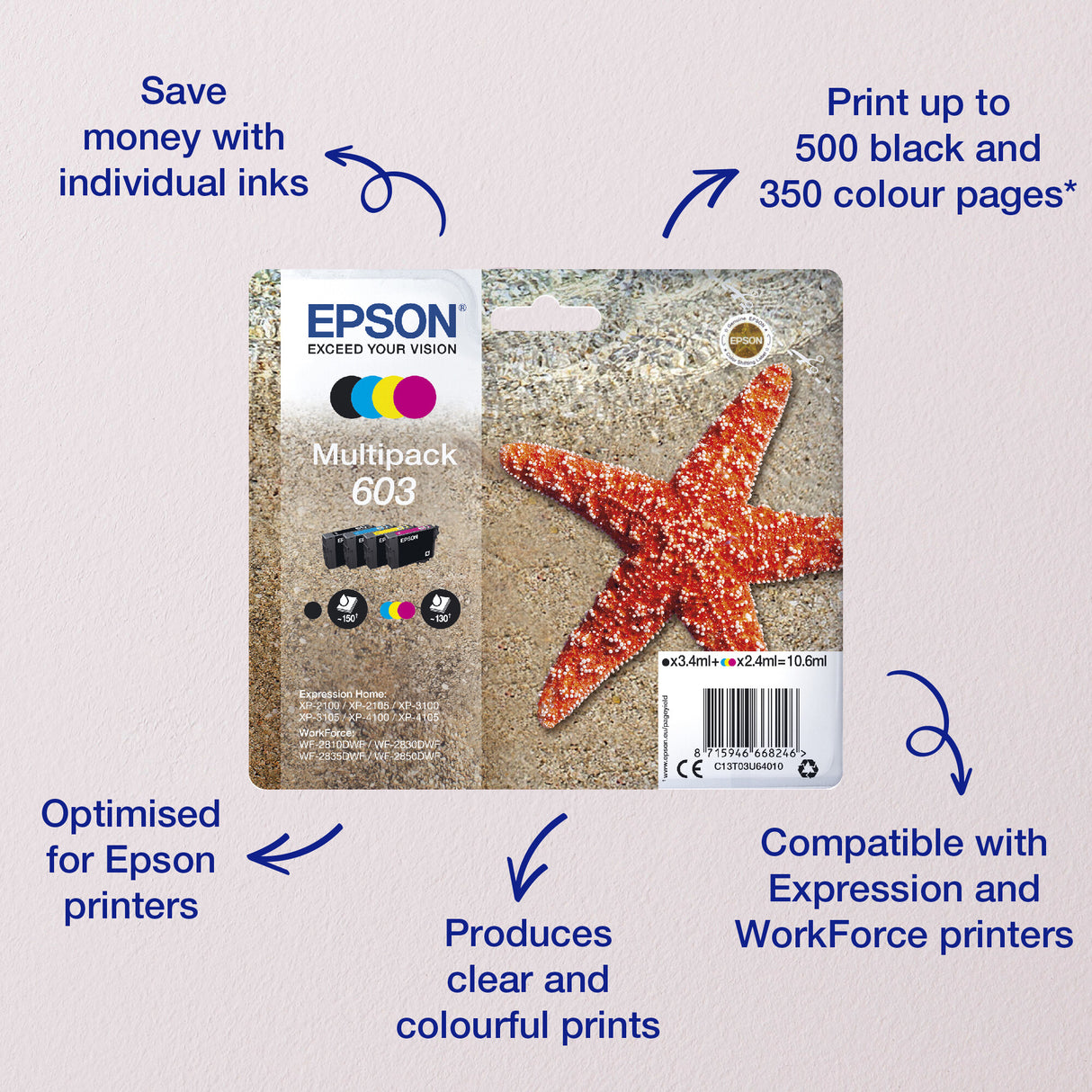 Epson Singlepack Magenta 603XL Ink
