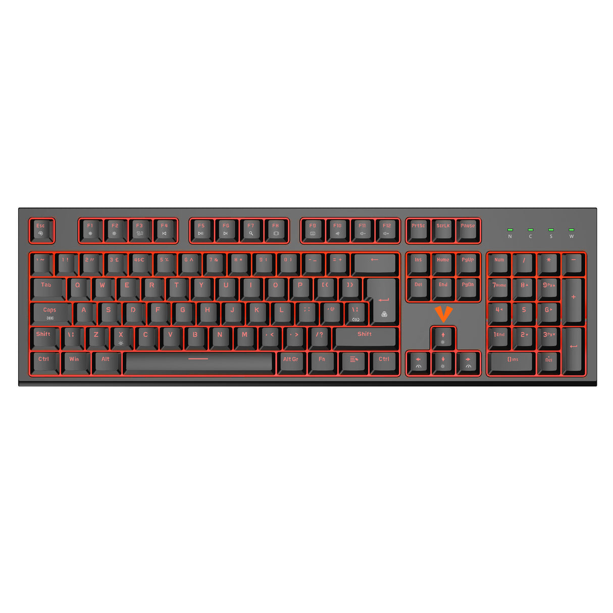 VIDA MAGNA MAGNETIC USB RGB keyboard Gaming QWERTY UK English Black