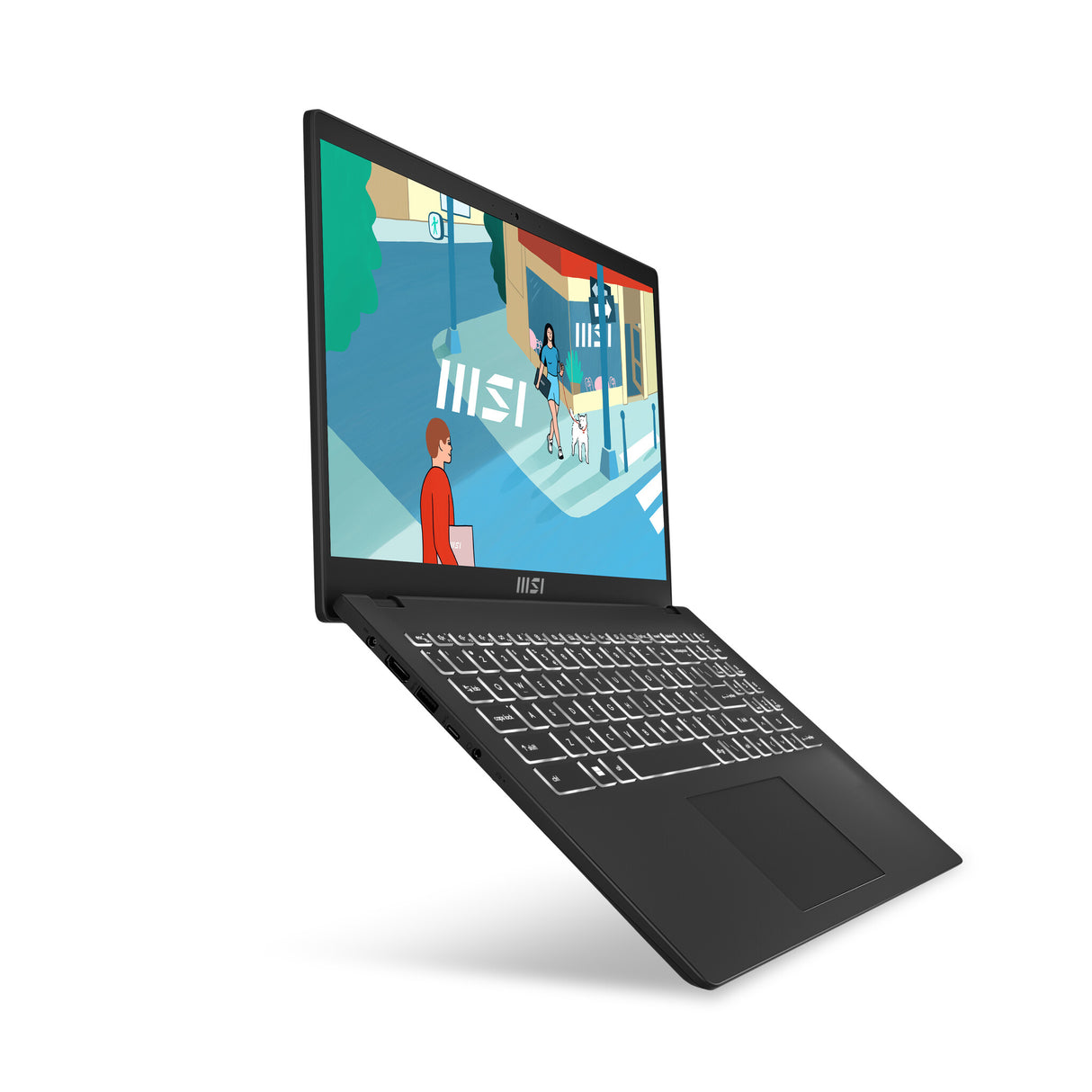 MSI Modern 15 H B13M-004UK Intel® Core™ i5 i5-13420H Laptop 39.6 cm (15.6") Full HD 16 GB DDR4-SDRAM 512 GB SSD Wi-Fi 6E (802.11ax) Windows 11 Home Black