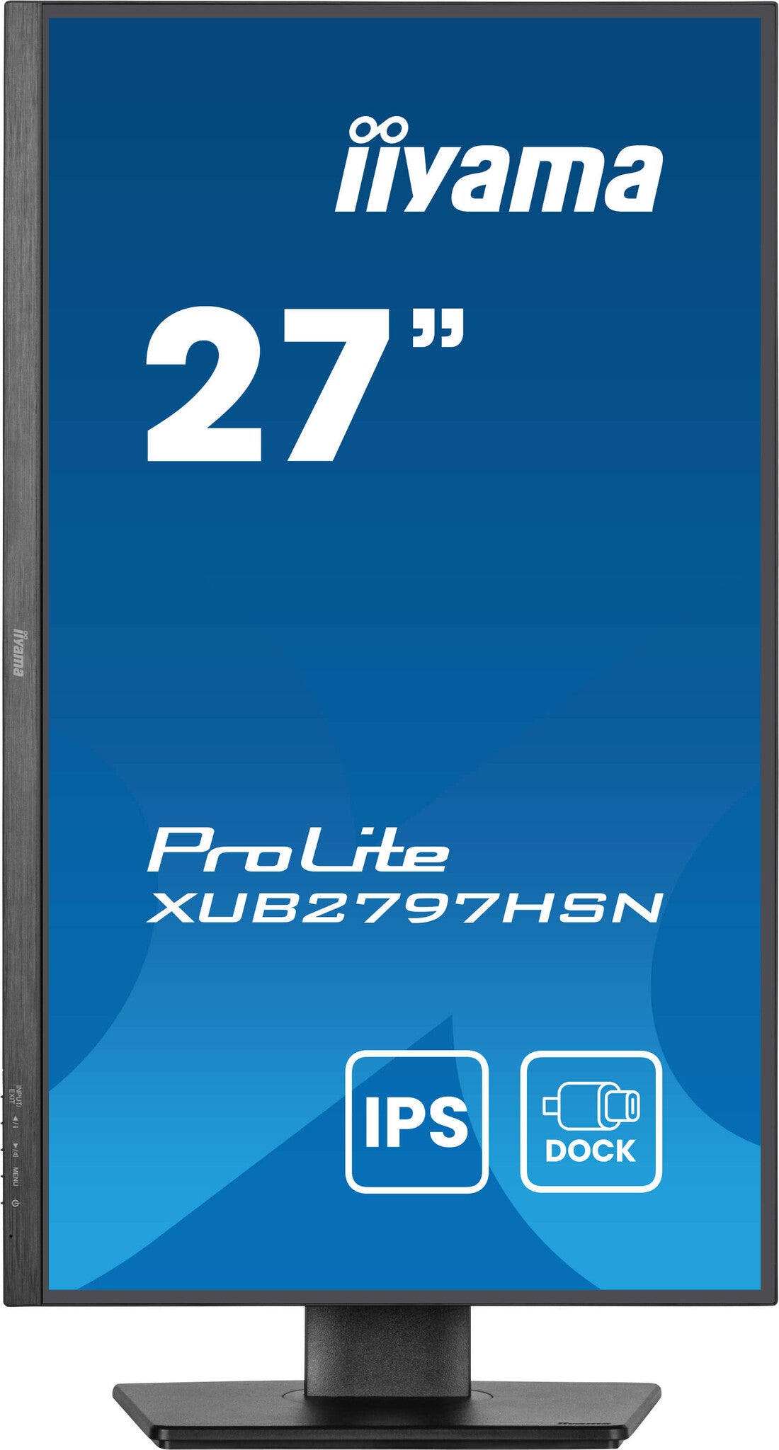 iiyama ProLite 27" IPS technology panel with USB-C dock and RJ45 (LAN)