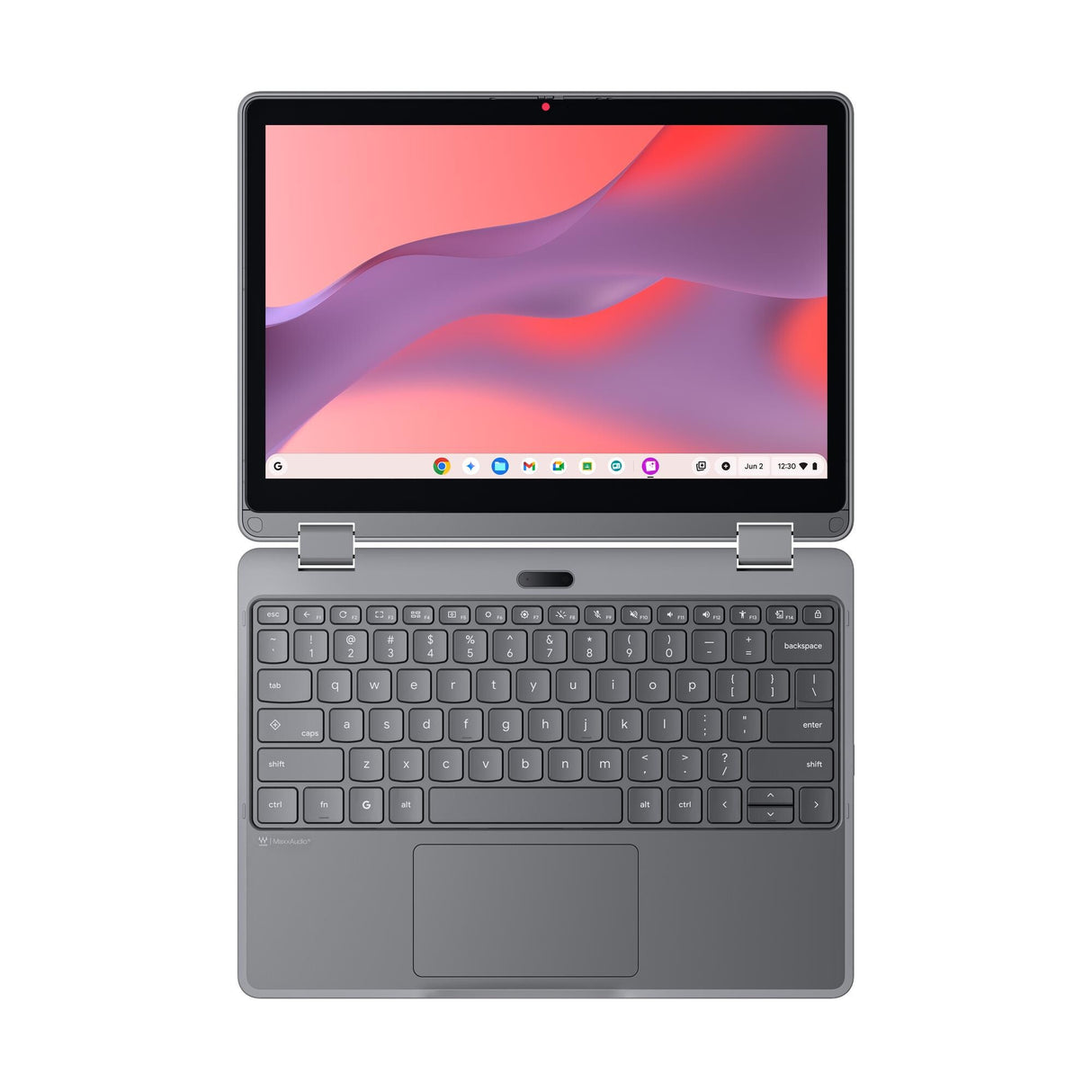 Lenovo Chrome 500e 2in1 G5 M89 MediaTek Kompanio 540 Chromebook 31 cm (12.2") Touchscreen WUXGA 8 GB 64 GB UFS Wi-Fi 6E (802.11ax) ChromeOS Grey English