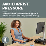 Fellowes Keyboard Wrist Rest Breyta Compact Keyboard Wrist Support with Antibacterial Protection Ergonomic Wrist Support Marine