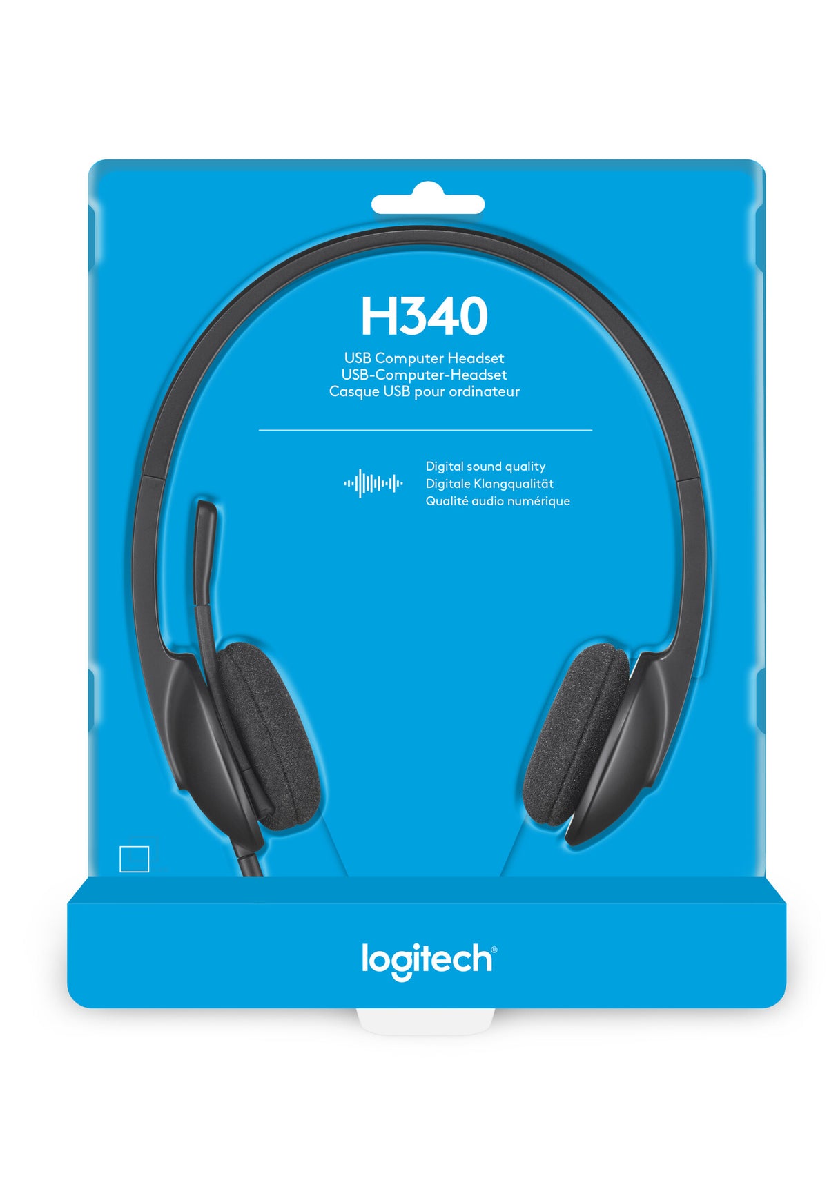 Casque stéréo Logitech H340 USB Plug-and-Play avec micro antibruit