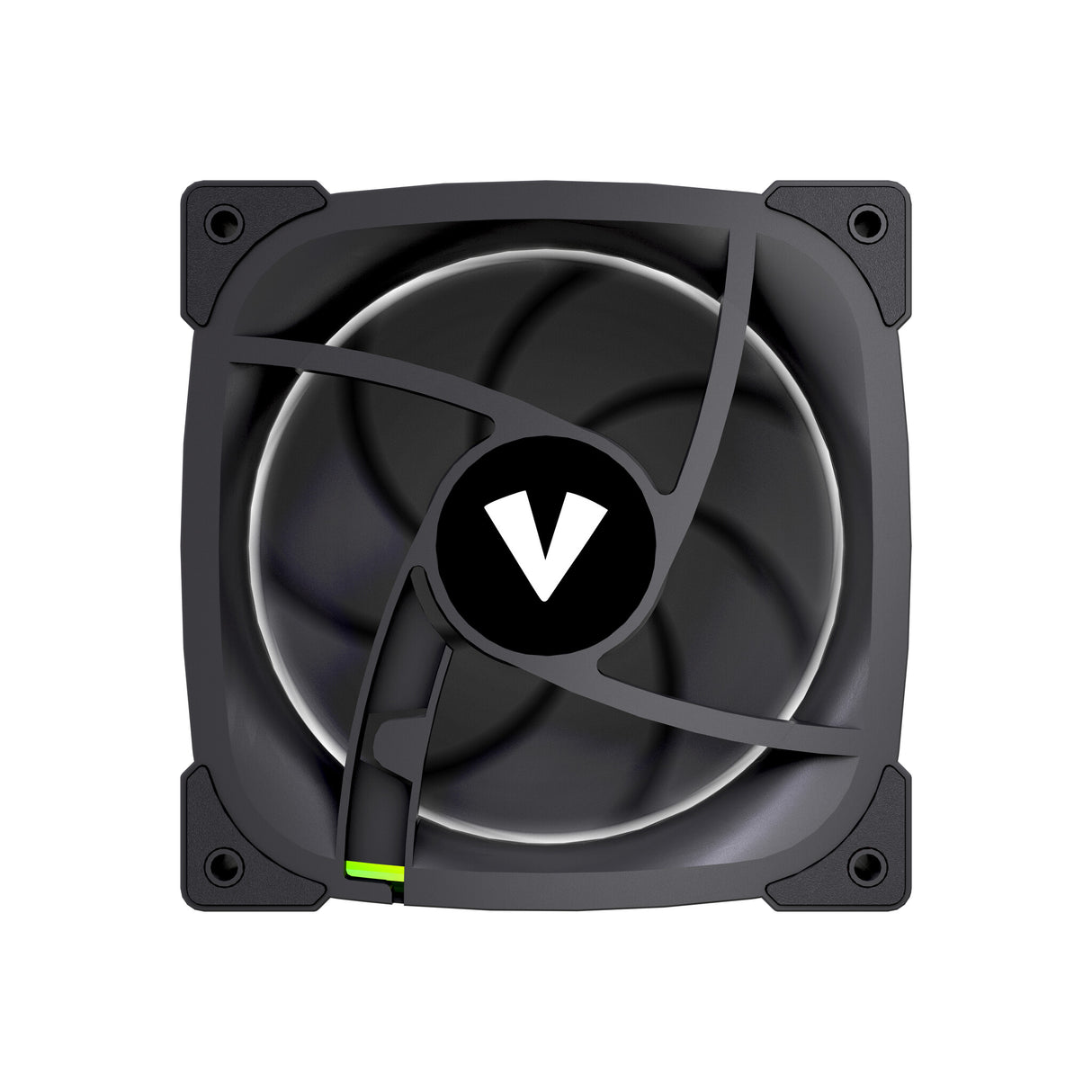VIDA Stealth 120mm ARGB PWM Case Fan, Hydraulic Bearing, Outer Ring Lighting, 600-1500 RPM, Black Computer case 12 cm 80 pc(s)