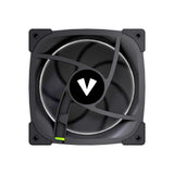 VIDA Stealth 120mm ARGB PWM Case Fan, Hydraulic Bearing, Outer Ring Lighting, 600-1500 RPM, Black Computer case 12 cm 80 pc(s)