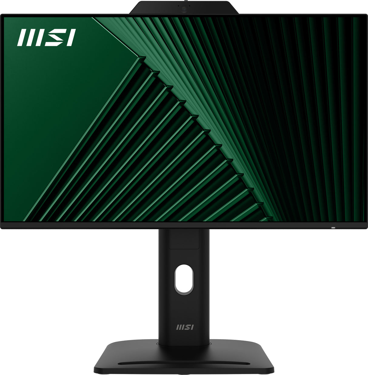 MSI Pro MP242PMG 23.8 Inch Monitor, FHD (1920 x 1080), 120Hz, IPS, 1ms, 1x HDMI 1.4b, 1x DP 1.2a, 1x D-Sub(VGA), 2xUSB 5Gbps Type-A, 1x USB 5Gbps Type-B, Built-in Speakers, Webcam, Anti-Glare, Anti-Flicker, Less Blue light, TÜV Certified, VESA, Kensington