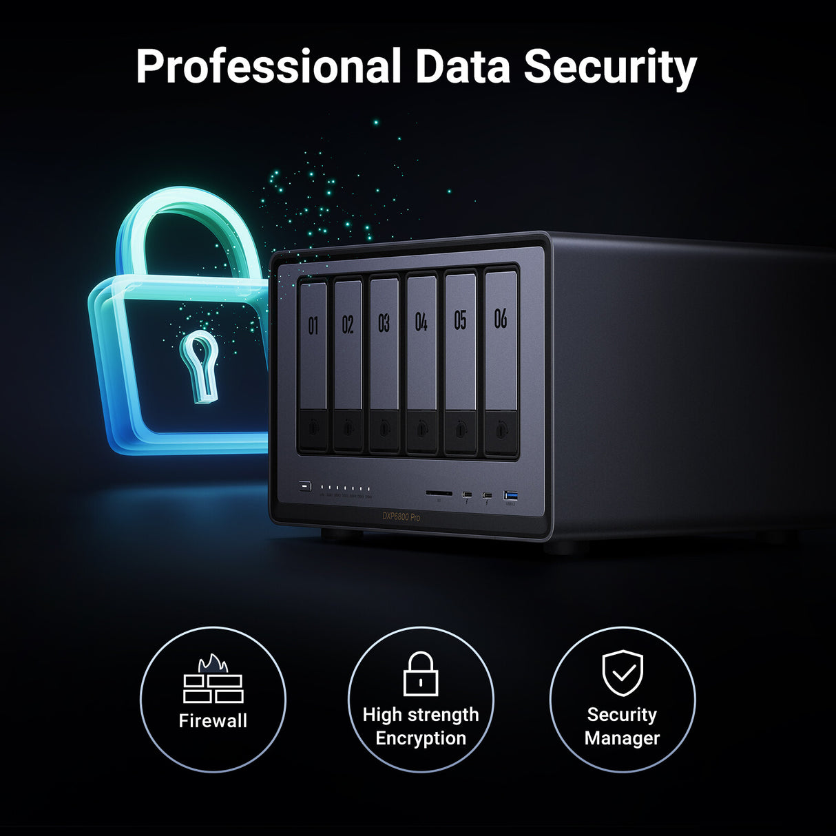 Ugreen NETWORK ATTACHED DXP6800PR DISKLESUK NAS Desktop Intel® Core™ i5 i5-1235U 8 GB DDR5 UGOS Pro