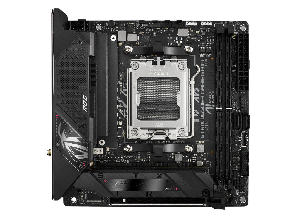 Asus ROG STRIX B650E-I GAMING WIFI, AMD B650, AM5, Mini ITX, 2 DDR5, HDMI, DP Alt Mode, Wi-Fi 6E, LAN 2,5G, PCIe5, 2x M.2