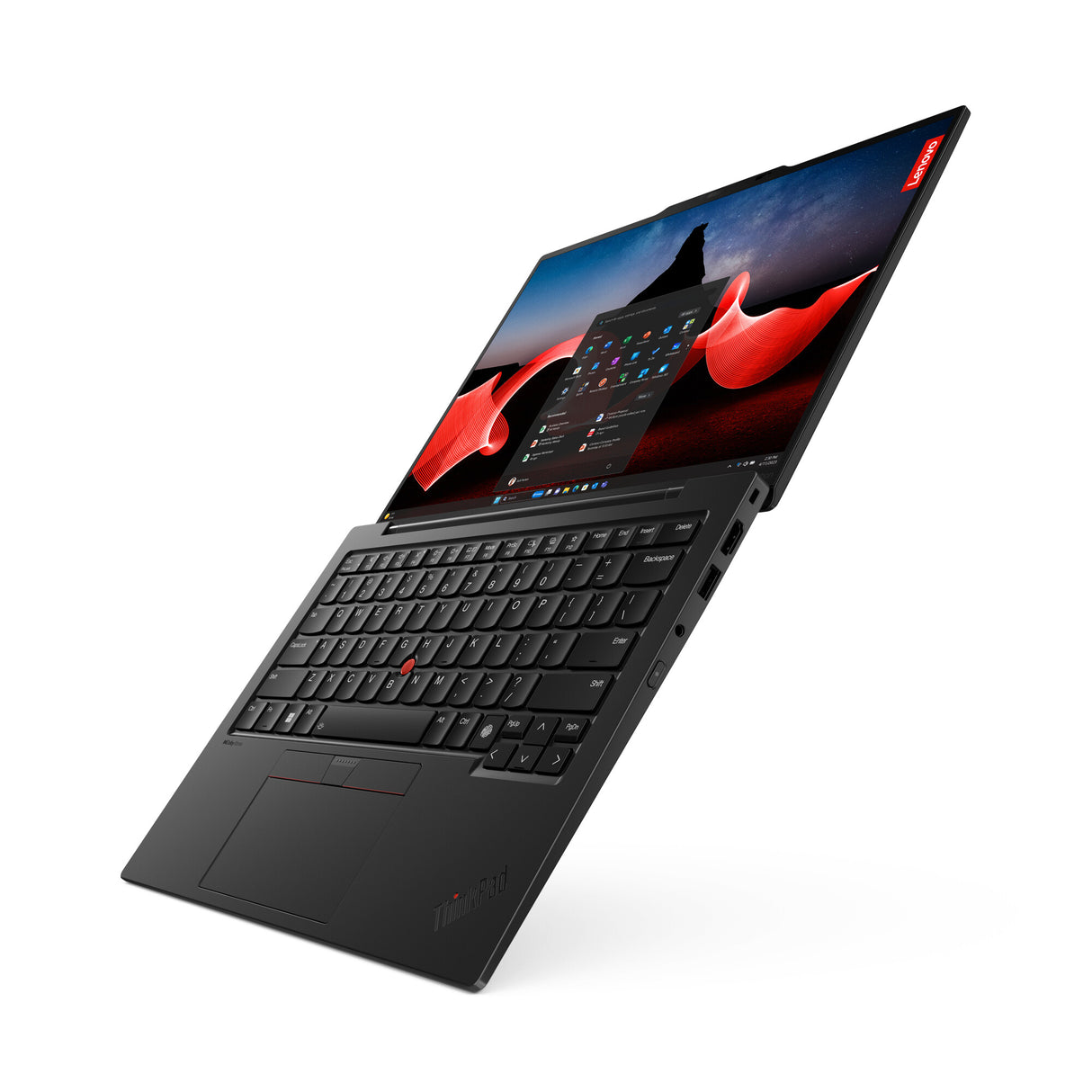 Lenovo ThinkPad X1 Carbon Gen 12 Intel Core Ultra 7 155U Laptop 35.6 cm (14") WUXGA 16 GB LPDDR5x-SDRAM 512 GB SSD Wi-Fi 6E (802.11ax) Windows 11 Pro UK English Black