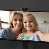 j5create JVCU435 USB™ 4K Ultra HD Webcam with 5x Digital Zoom Remote Control, 3840 x 2160 Video Capture Resolution, Black and Silver