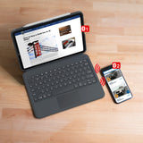 ZAGG Keyboard Pro Keys with Trackpad-Apple-iPad 10.2-Black/Gray-UK