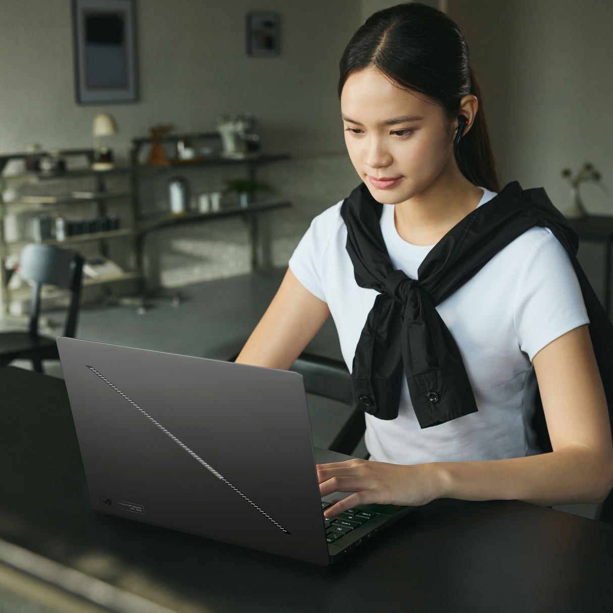 ASUS ROG Zephyrus G14 GU405AW-SY018W Intel Core Ultra 9 386H Laptop 35.6 cm (14") 3K 32 GB LPDDR5x-SDRAM 1 TB SSD NVIDIA GeForce RTX 5080 Wi-Fi 7 (802.11be) Windows 11 Home Grey