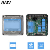 MSI Cubi NUC 13MQG Intel Core i7 1365U vPRO Barebone, NUC, SFF, Mini Computer, HTPC, (NO RAM, NO Storage, NO OS), vPRO/Intel Graphics/DDR5/Dual ThunderBolt 4/Dual HDMI/Dual LAN/WiFi 6E/BT 5.3/VESA