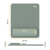 Fellowes Breyta Mouse Mat Wrist Rest Mouse Pad Wrist Support with Antibacterial Protection Ergonomic Mouse Mat Sage
