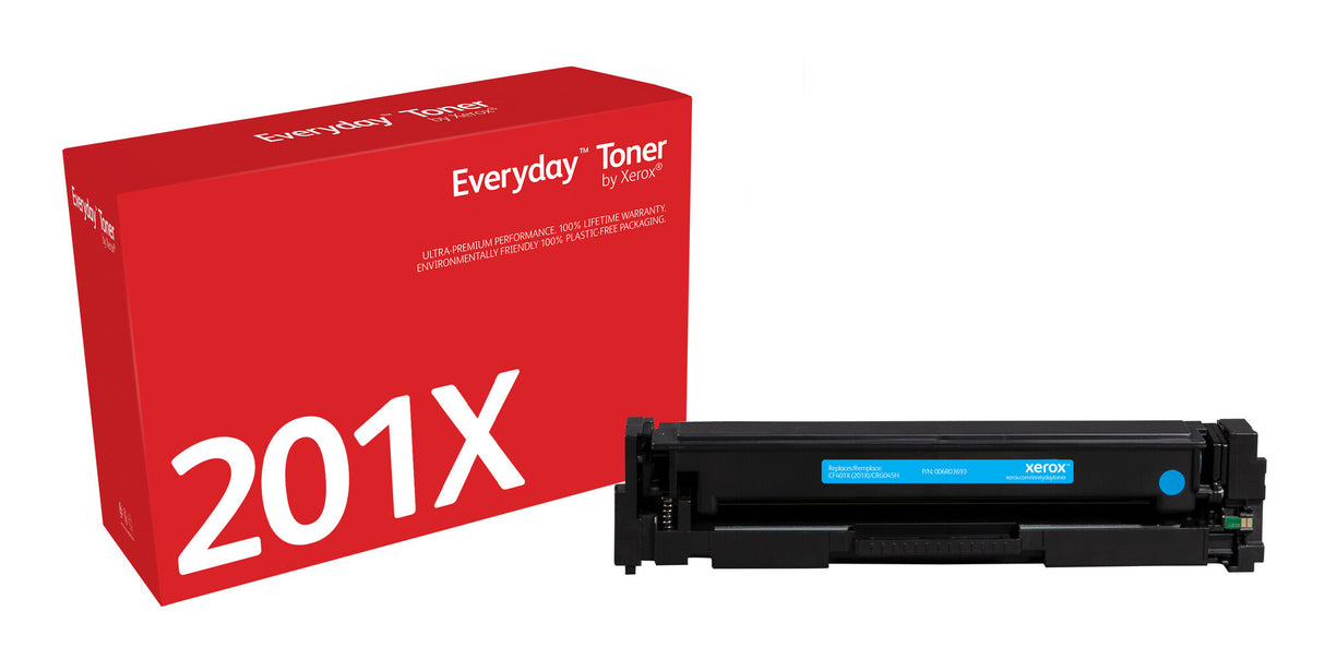 Everyday™ Cyan Toner by Xerox compatible with HP 201X (CF401X), High capacity