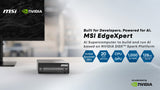 MSI EdgeXpert AI Supercomputer Desktop, NVIDIA DGX Spark GB10 Grace Blackwell Architecture, 128GB LPDDR5 Unify Memory, 4TB SSD, ARM CPU, WiFi 7, BT 5.3, NVIDIA DGX OS - EDGEXPERT NVIDIA DGX GB10 128GB 4TB