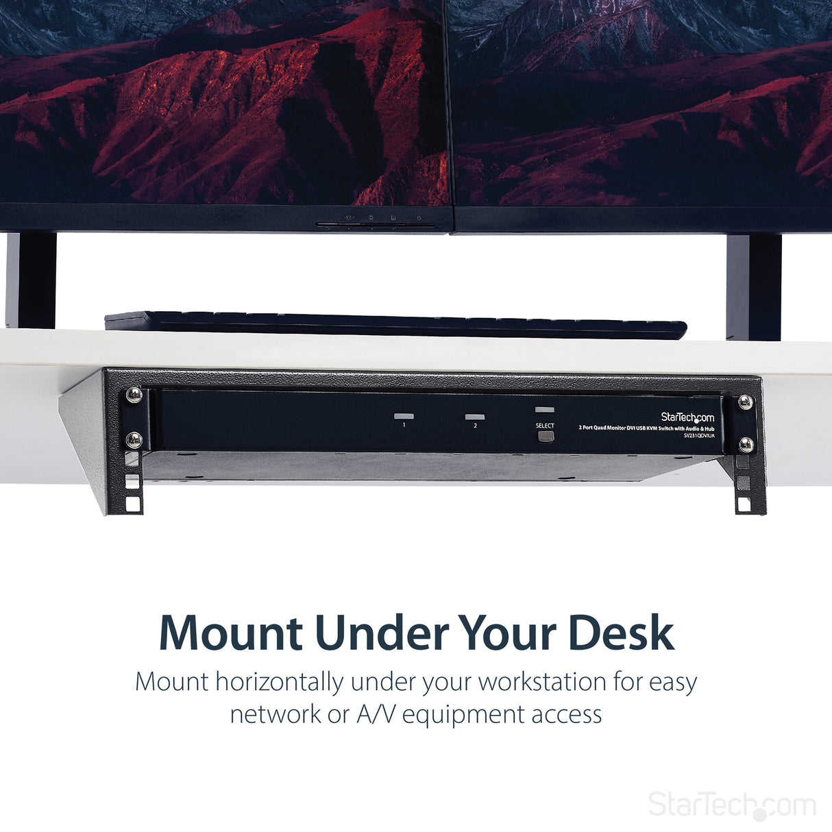 StarTech.com 2U Vertical Wall Mount Patch Panel Bracket - Steel Rack Mount Bracket w/Hardware for 19" Network, Server and Data Equipment - TAA