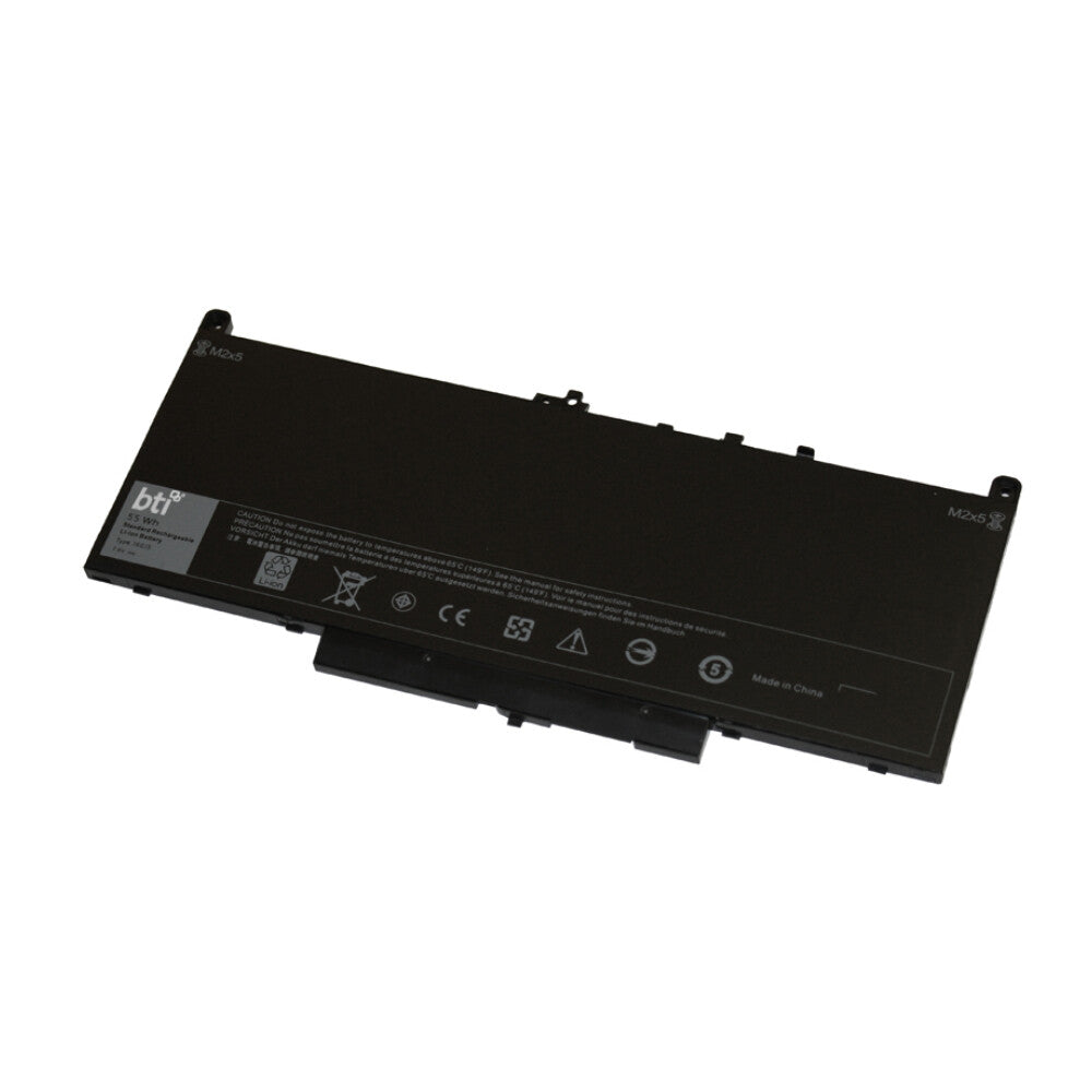BTI Replacement battery for Dell Latitude E7270 E7470 4 Cell 54Wh Battery Type J60J5 MC34Y 1W2Y2 242WD