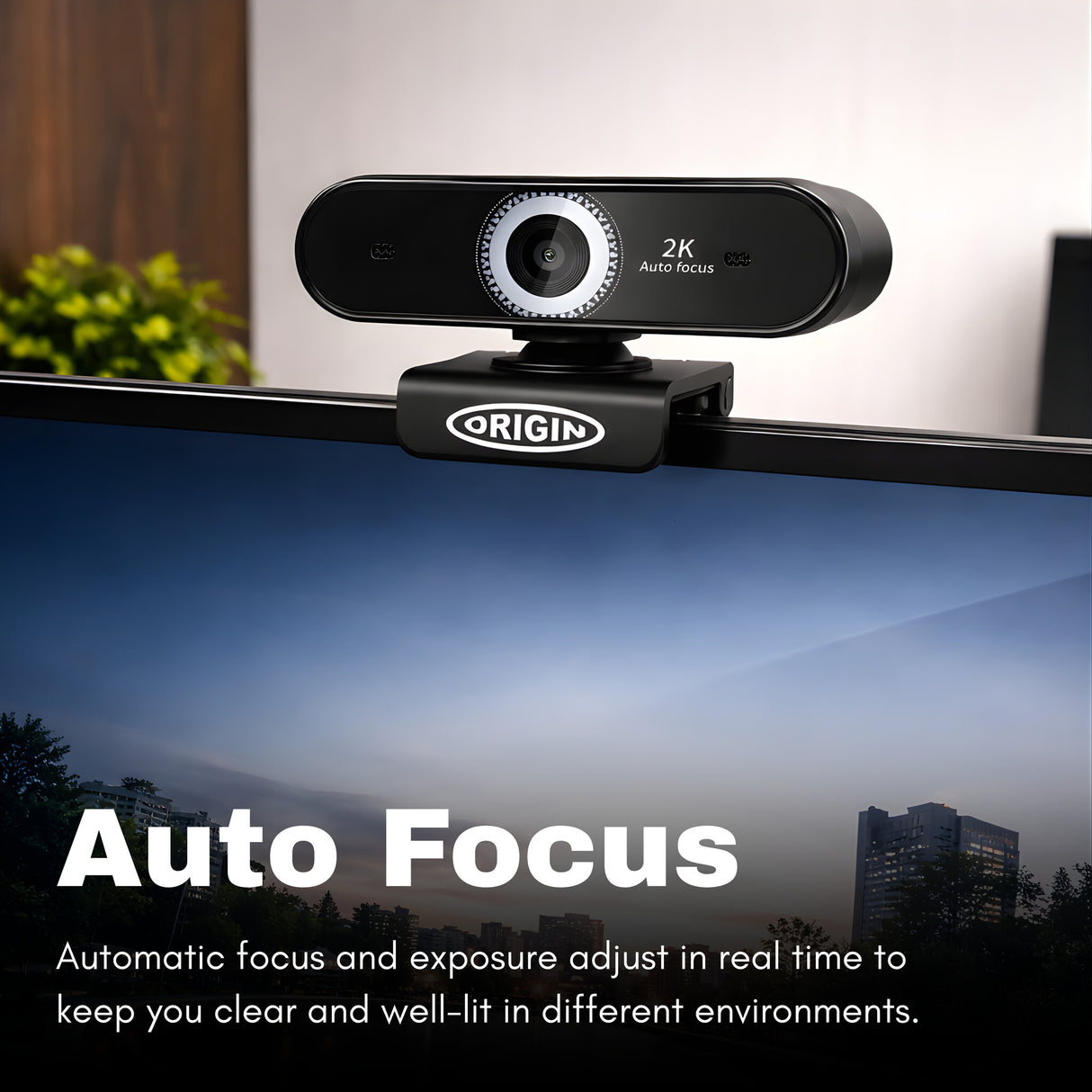Origin Storage USB Webcam 2K Full HD