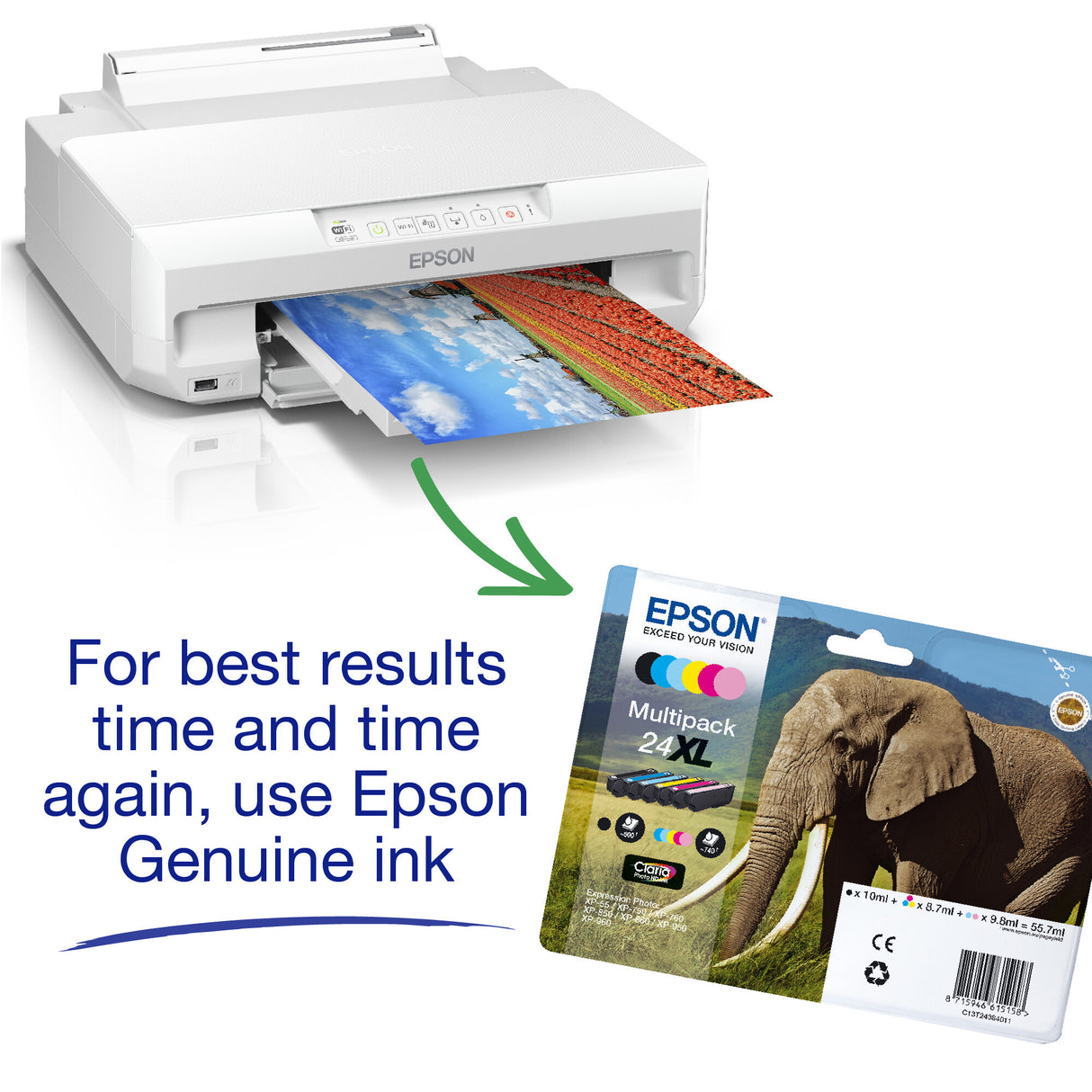 Epson Expression Photo XP-65 A4 Wireless Inkjet Printer