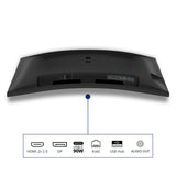 Philips 3000 series 34B2U3600C/00 computer monitor 86.4 cm (34") 3440 x 1440 pixels Wide Quad HD LCD Black