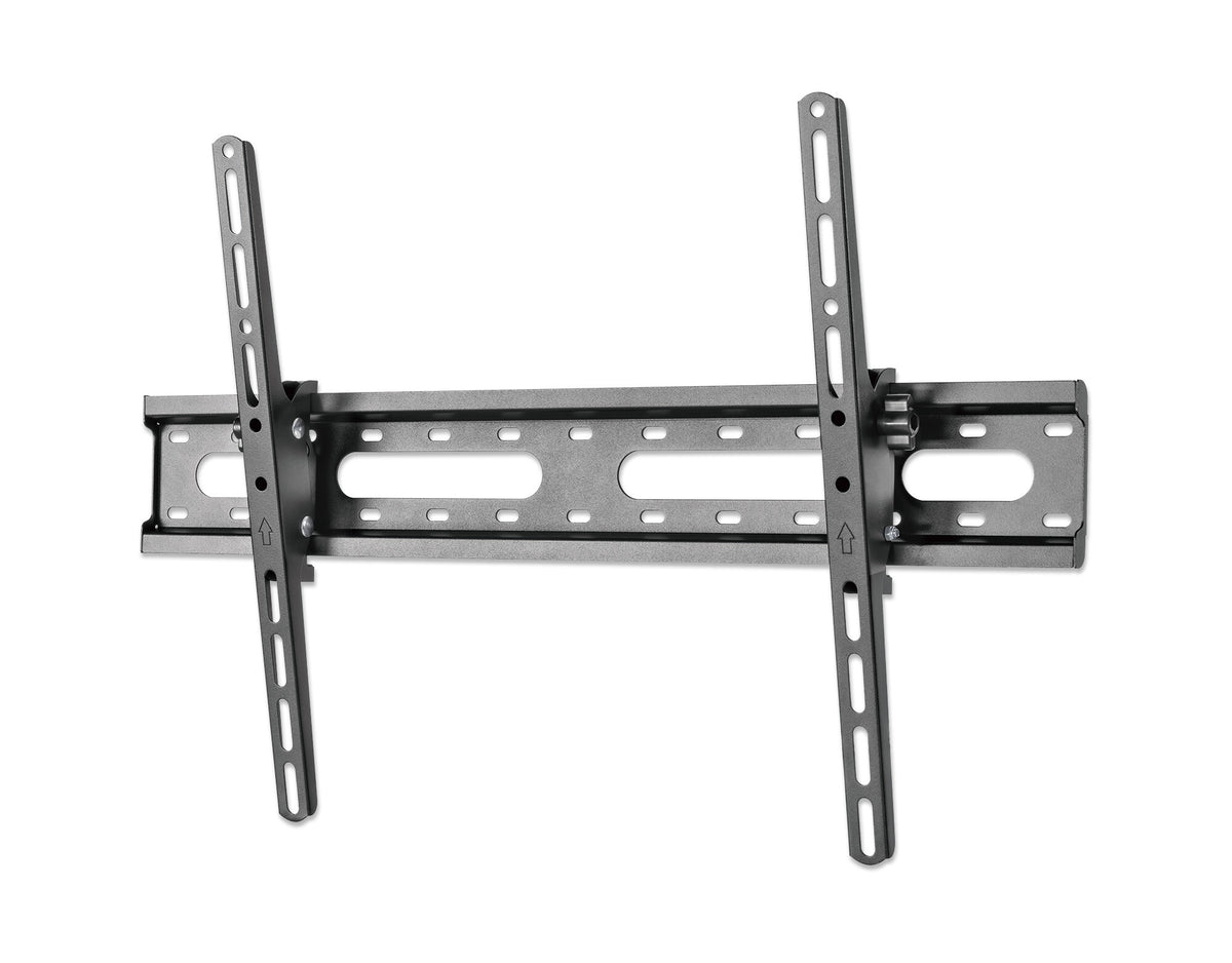 Manhattan Wall Mount for TV & Monitors (Tiltable), For screens 37" to 65", VESA compatibility: all between 200x200mm to 600x400mm - check the dimensions of the four mounting holes on back of screen to ensure it fits, Max 45kg, Black, Bracket