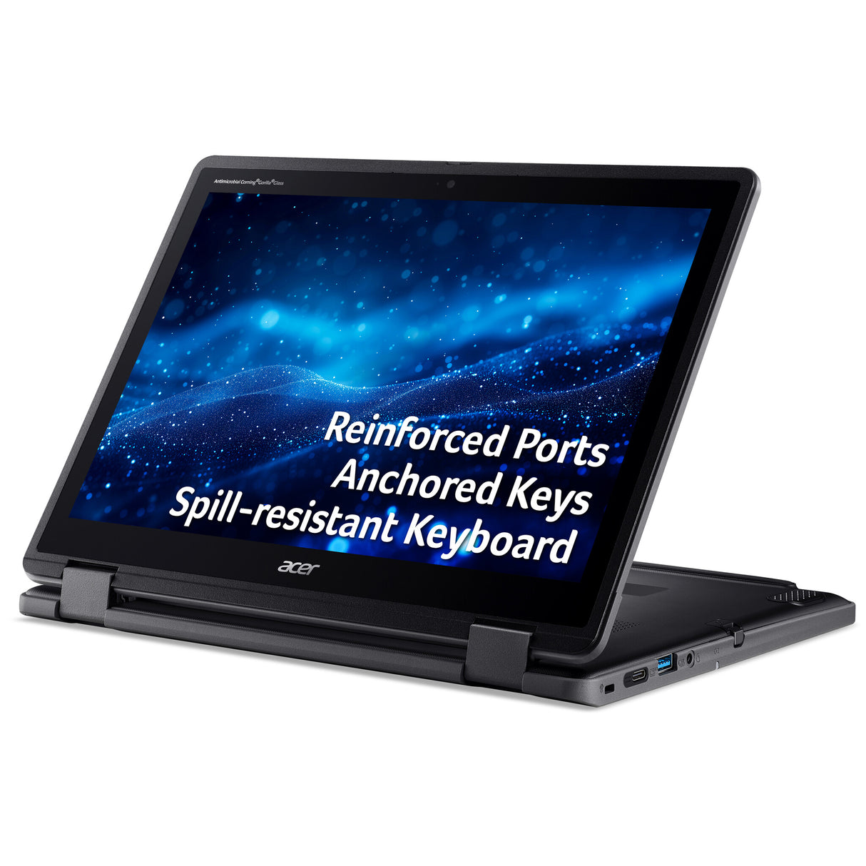 Acer TravelMate Spin B3 B3 Spin 12 TMB312RN‑31‑TCO – 12.2" WUXGA Touch, Intel N150, 8GB LPDDR5X, 256GB SSD