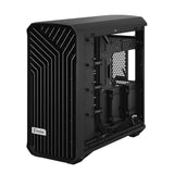 Fractal Design Torrent (Light TG) gabinete para juegos con ventanas de vidrio tintado claro, E-ATX, 5 ventiladores, concentrador de ventilador, tira RGB en cubierta de fuente de alimentación, rejilla frontal, USB-C