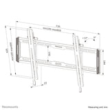 Neomounts WL35-550BL16 TV mount wall 42-86" - tiltable - easy install