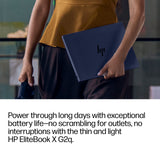 HP EliteBook X G2q 14 inch Notebook Next Gen AI PC Wolf Pro Security Edition Copilot+ PC Laptop 35.6 cm (14") 3K 32 GB LPDDR5x-SDRAM 512 GB SSD Wi-Fi 7 (802.11be) Windows 11 Pro Blue