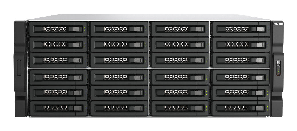 QNAP TL-R2400PES-RP storage drive enclosure HDD/SSD enclosure Black, Grey 2.5/3.5"