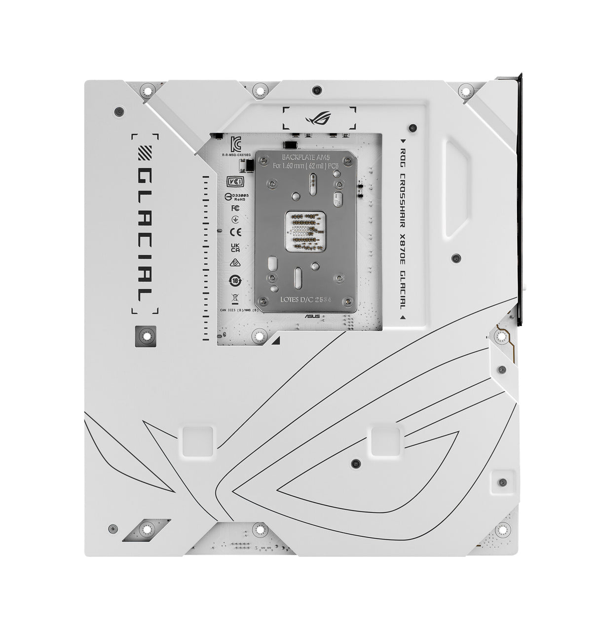 ASUS ROG CROSSHAIR X870E GLACIAL AMD X870E Socket AM5 Extended ATX