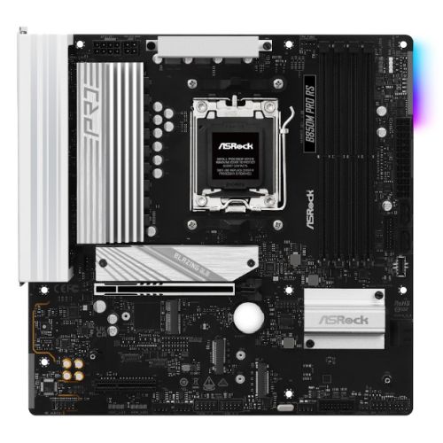 Asrock B850M PRO RS, AMD B850, AM5, Micro ATX, 4 DDR5, HDMI, DP, 2.5G LAN, RGB, 3x M.2