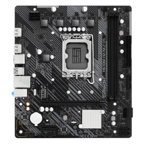 Asrock H610M-H2/M.2 D5, Intel H610, 1700, Micro ATX, 2 DDR5, 2 HDMI, GB LAN, PCIe4, 1x M.2