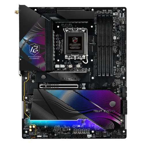 Asrock Z890 RIPTIDE WIFI, Intel Z890, 1851, ATX, 4 DDR5, HDMI, 2 TB4, Wi-Fi 7, 2.5G LAN, RGB, 5x M.2