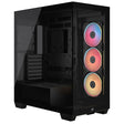 Corsair 3500X LX-R ARGB Gaming Case w/ Glass Side & Front, E-ATX, 3x Reverse ARGB Fans, iCUE LINK Hub, USB-C, Asus BTF Compatible, Black